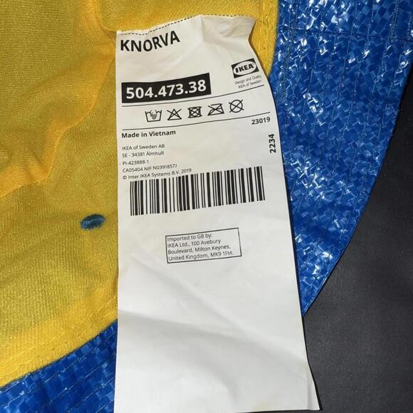 IKEA Knorva Frakta Blue Bucket Hat Unisex One Size Fishing Cap Lightweight - Picture 6 of 15